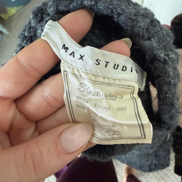 Vintage Y2K Maxtsudio Mockneck Sleeveless Chunky Wool Sweater Tank - Picture 3 of 10